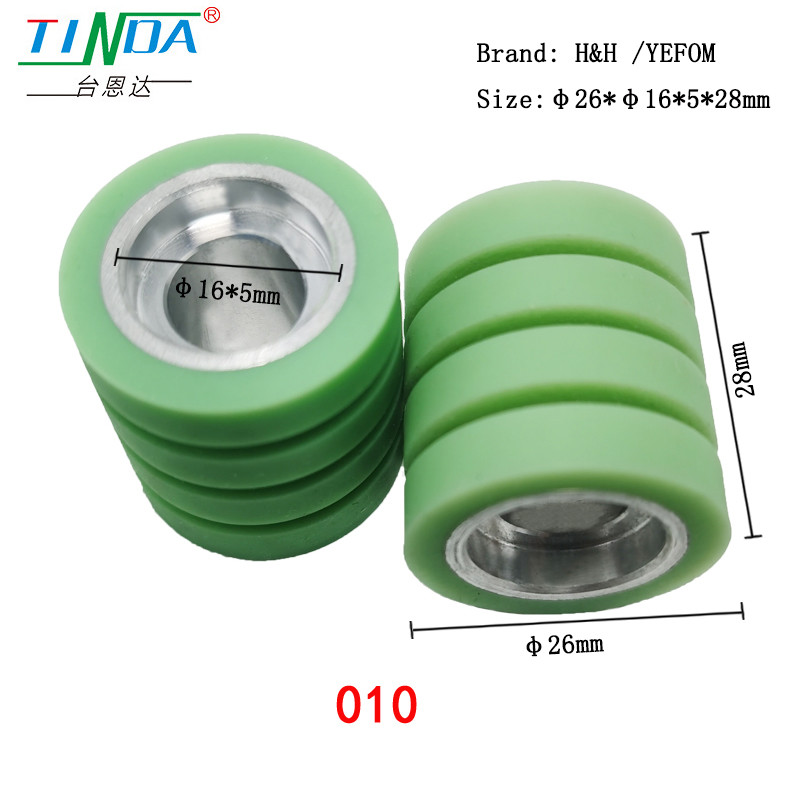 Noise Reduction Rubber Feed Rollers with High Temperature Resistance up to 350 Celsius and High Durability