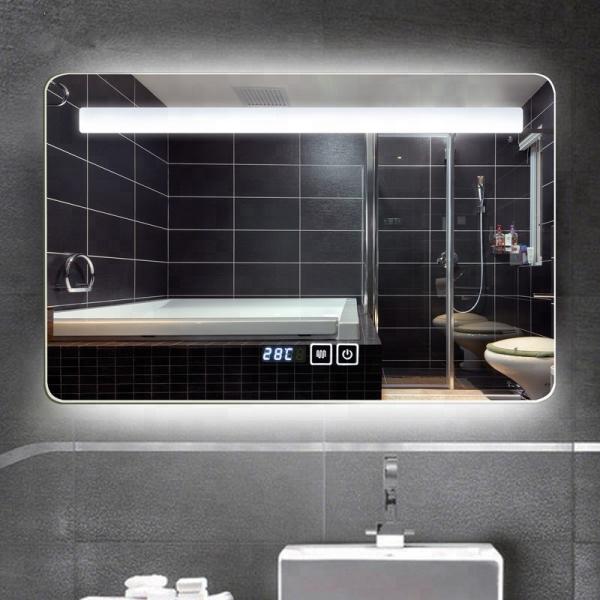 Hidden SS frame bathroom led lighted mirror Square Wall Decor Mirror in