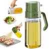 Buy cheap 2 In 1 Olive Oil Dispenser Bottle 550ml 19OZ Food-Grade Glass Oil Sprayer for Cooking from wholesalers