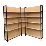 4 Post Supermarket Display Shelf Four Column Shelving For Grocery Store