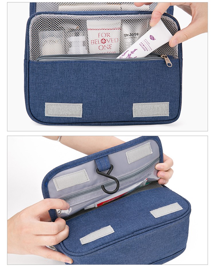 Mens Foldable Cosmetic Bag Organizer Hanging Travel Toiletry Bag