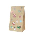 DIY Sticker 70g Kraft Paper Food Packaging Paper Bag For Bread 11g/Pcs