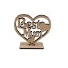 Buy cheap Wooden handicraft ornaments Heart hollow letters laser cutting wood chips Valentine's Day craft gifts from wholesalers