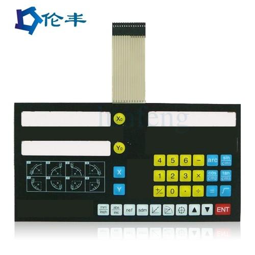Buy cheap Green LED Membrane Keypad 1mm 1.5mm Pitch Plastic from wholesalers