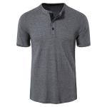 Summer New Cotton Loose Round Neck Men's Short Sleeve Solid T-Shirt