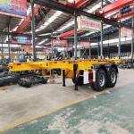 1840mm Tread Steel Skeleton Container Chassis Semi Trailer for Long Distance