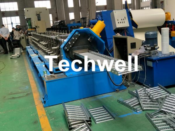 Buy cheap Galvanized Steel Cable Tray Roll Forming Machine With 18 Stations Forming Roller Stand from wholesalers