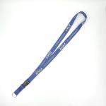 Blue Dye Sublimation Lanyard With Clip Cool Printing For Company Brand