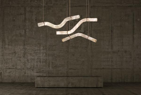 Buy cheap 60W Alabaster Stone Chandelier Customized Meeting Room Pendant Light Modern from wholesalers