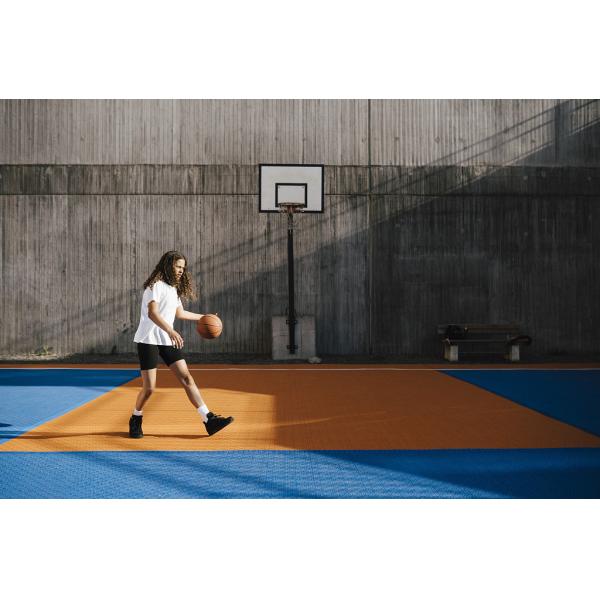 25cm Length Outdoor Sports Interlocking Tiles Elasticity PP Floating Floor