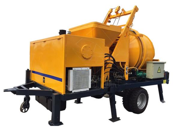 Hydraulic remote control 30m3/h peristaltic mobile diesel concrete mixer pump