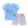 Buy cheap Summer Kids Pajama Set Plain Animal Short Sleeve Tee And Shorts from wholesalers