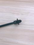Black Automotive Cable Ties Plastic Tie Straps Curved Head Design
