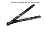 T144D Carbon Jig Saw Blade Laser Logo Print in Bulk size:100mmx8x6T, Cutting