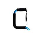 Aluminium Alloy Foldable Cane Stick Handle Bar Bend Four Legs Rehab Therapy