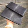 Buy cheap Unisex Authentic Real Stingray Skin Women Men Long Wallet Female Male Clutch Purse Genuine Leather Large Card Holder from wholesalers