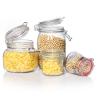 Buy cheap Personalised Freezing Glass Jars Mason Airtight Food Storage Jars With Flip Top Lid from wholesalers