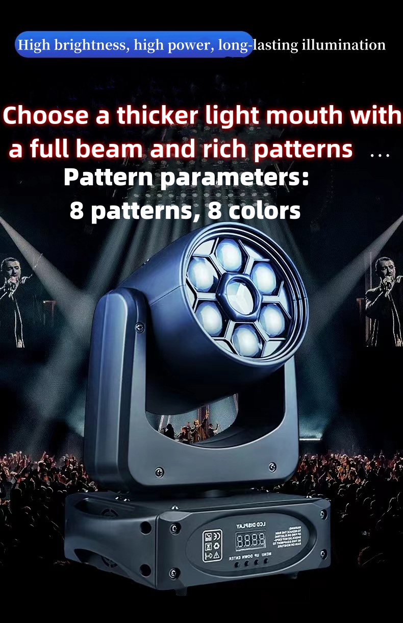 Rgbw 8 Colors Beam Moving Head Lights Dmx Control 4 KG 150W For Dj Party