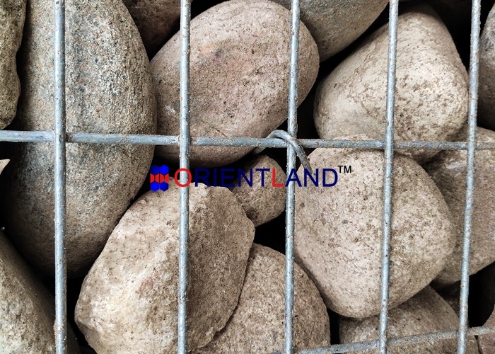 Hot Dipped Galvanized Welded Gabion For Park Decoration With 5x10cm Aperture