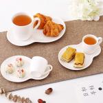 Minimalist Porcelain Porcelain Tea Cups And Saucers Dishwasher Safe
