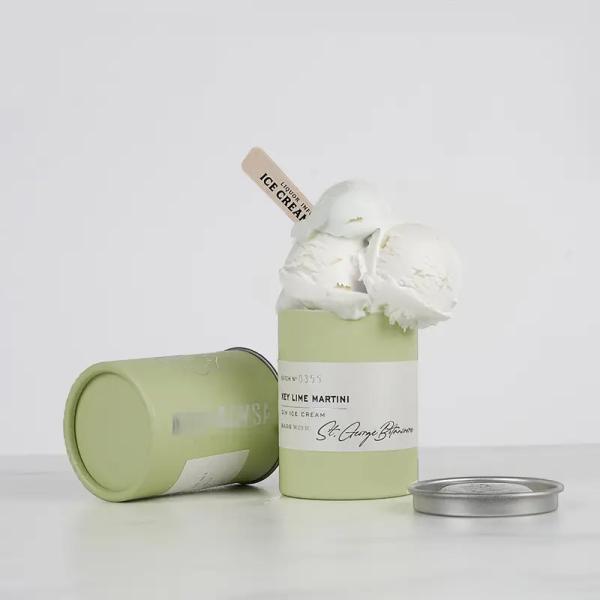 Eco-Friendly Round Paper Box Ice Cream Cardboard Paper Tube For Sustainable