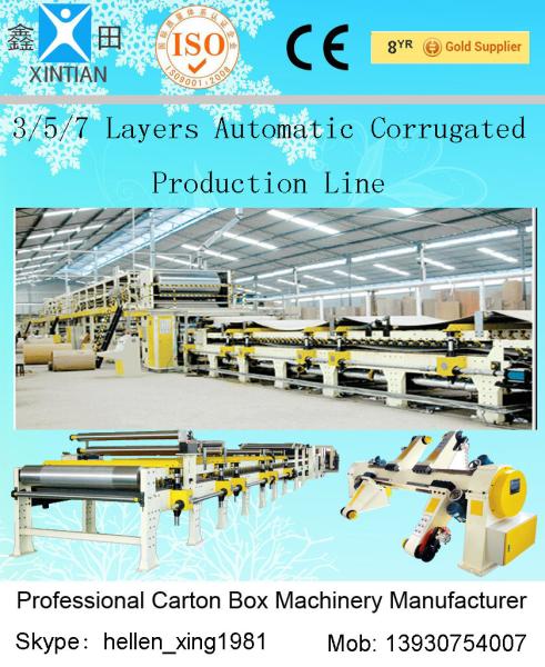 Buy cheap 100 M / Min A B Flute Corrugated Box Machinery Corrugated Carton Making Machine from wholesalers