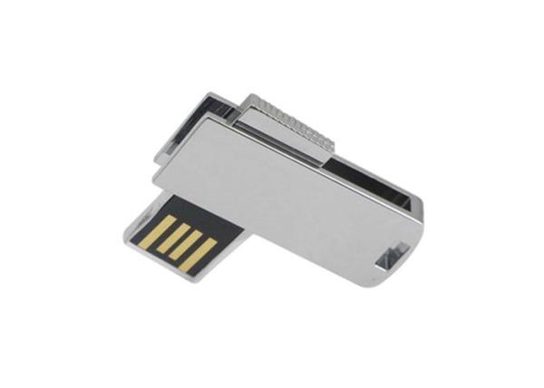 Buy cheap Silver Color Swivel Memory Stick , Polished Metal 32gb Usb 2.0 Flash Drive from wholesalers
