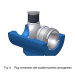 DN 25 - DN 600 Rotary Plug Control Valve Pneumatic Supply High Strength
