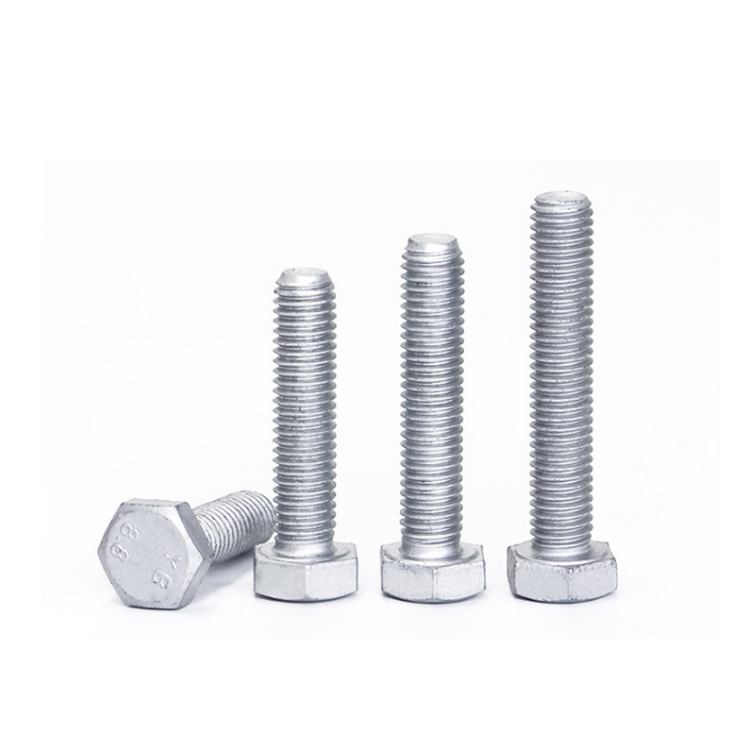 8.8 10.9 ASTM A325 High Strength DIN933 Hot Dip Galvanized Hex head Bolts and Nuts