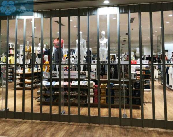Buy cheap SGS 2200mm Length Foldable Glass Doors For Super Market from wholesalers