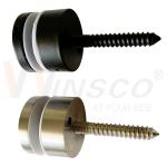 Hairline Black Satin M10 Advertising Screw AISI 304 316 Stainless Steel Standoff