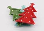 Novelty Hand Painted Christmas Tree Dinner Plates Dolomite Candy Dish