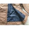 Buy cheap Tan Color Mens PU Jacket / Biker Coat With Metal Zip Through XS-XXL TW76239 from wholesalers