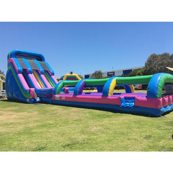 Inflatable Bouncer With Water Slide 24m Outdoor Kids Cartoon Character