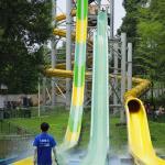 Water Playground Huge Fiberglass Freefall Water Slide Sale For Water Aqua Park