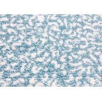 Buy cheap Circle Loop Soft Blanket Fabric Velvet Polyester Fleece Blue White 340GSM product