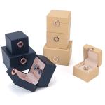 Blue Four-Leaf Clover Luxury PU Leather Jewelry Box with Custom Logo and Hot