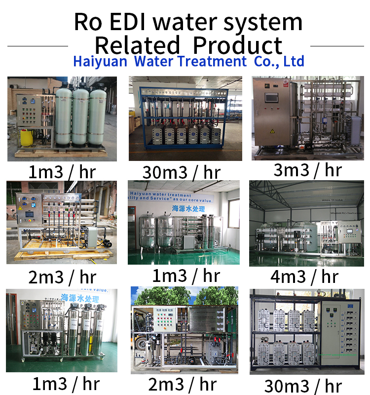 RO EDI Water Treatment System HYDRANAUTICS Membrane 60HZz Auto Control