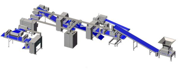 Buy cheap 800mm Industrial Dough Sheeting Line Customer Tailor For Pastry / Bread Dough from wholesalers