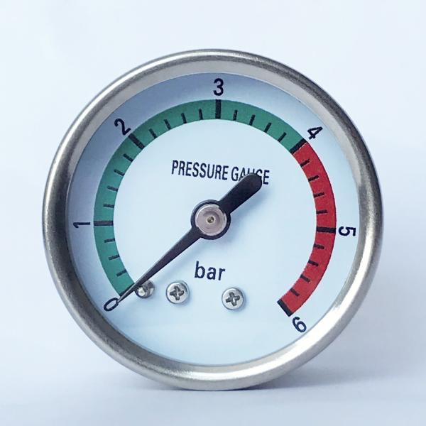 1.5 Inches Dial 6 bar Manometer 316 SS Tube/Socket All Stainless Steel Pressure