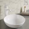Buy cheap Painted Matt Color New Vanity Bathroom Top Mount Basin Laboratory Round Ceramic Sink from wholesalers
