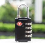 Zinc Alloy TSA 4-digital travel lock& black Tsa Luggage Lock& 69.5g Tsa Bag