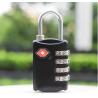 Buy cheap Zinc Alloy TSA 4-digital travel lock& black Tsa Luggage Lock& 69.5g Tsa Bag Number Lock from wholesalers
