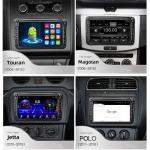 Android 10 2 Din Car Radio Built in Rearview Camera VW Volkswagen Multimedia