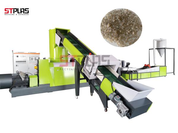 Quality Single Screw Pe Film Granulator Machine Double Column for sale