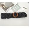 Buy cheap 5cm Width Woven Cotton Waist Belt Round Wooden Buckle from wholesalers