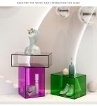 Morden Colorful Acrylic Display Box Custom Design For Window Brand Show