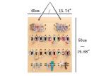 Double Layer Felt Headband Holder Organizer Felt Wall Hanging Organizer for Hair