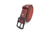 Fashionable Womens Genuine Leather Belt With Zinc Alloy Pin Buckle