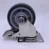 Buy cheap Stainless Steel Fork PU Tread Locking Caster 75mm 100kg Load from wholesalers